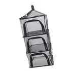 Outdoor 4 Layer Drying Rack Folding Hanging Drying Fishing Net For Vegetable HG