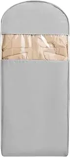 [Generic] Garment Bags for Travel | Coat Storage Organizers - Space Saver Dustproof Storage Organizer with Self-Compression Zipper for Jackets Sweater Clothing Home