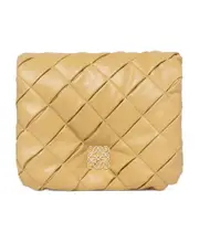 Puffer Goya in pleated shiny nappa lambskin One size Yellow