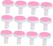 OATIPHO 12 Pcs Adults Nail Trimmer Replacement Pads Nail File Grinding Heads Polish Discs For Adults Electric Nail File Clippers And Cutter Pink