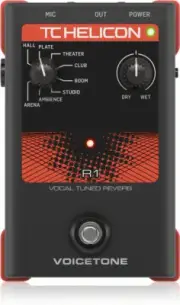 TC Helicon Voicetone R1 Live Vocal Reverb Effects Pedal