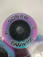 Sonar Swirlz 62mm 95a Pink/Blue Wheels 4 Pack NEW FREE POST