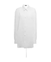 Anne Demeulemeester Buttoned Long Poplin Shirt IT40 White