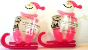 Bath Body Works SNOWWOMAN TOBOGGAN Scentportable Clip & Go Fragrance Unit NEW x2