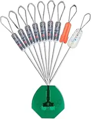 YINGHUA 9pcs 1Group Set Space Beans Stopper Good Elasticity for Sea Carp Fly Fishing Bait Fish Float Tools (Color : L Line 2.5-5.0-t)