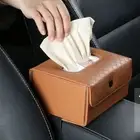 Armrest Box Car Seat Tissue Box Fixed Paper Napkin Box Organizer For Car