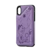 For Iphone X/Xs Cat Bee Embossing Pattern Shockproof Protective Case