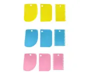3Pcs Dough Cutter Icing Scraper Kitchen Tool Pastry Bowl Divider Bench Fondant
