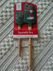 Christmas POLAR BEAR WITH HOLLY Large & Mini Silicone Spatula new