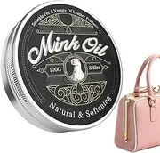 [Generic] Mink Oil for Leather Boots, Leather Care Cleaner Conditioner, 100g All-Natural Paste, Soften and Restore for Boots, Shoes, Clothing, Furniture