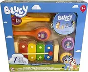 Bluey's Magic Xylophone 7 Piece Band Set - Learn to Play Instruments Music Education for Kids and Preschoolers Ages 3+