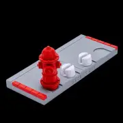 DecentBit Fingerboard Ramp - Sidewalk Stand w/Hydrant Red
