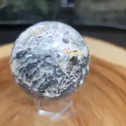 Ocean jasper quartz sphere