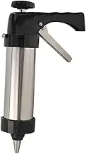 FELTECHELECTR Stainless Steel Biscuit Piping Tool with Nozzles and Pattern Plates for Cookie Decorating for DIY Baking Home Kitchen Restaurant