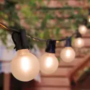 50Ft LED Outdoor Patio String Lights Waterproof, G40 Hanging Globe Lights wit...