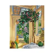 "Sun in May" Printed Canvas for Cross Stitch Tapestry Gobelin 3176