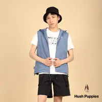 在飛比找momo購物網優惠-【Hush Puppies】男裝 背心 運動風防潑水連帽背心