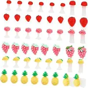FRCOLOR Toe Separators 24pcs Silicone Toe Spacer Nail Polish Separator Nail Salon Supplies