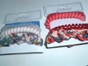 11 Colorful Princess Velvet and Lucite Scrunchies New w Tag