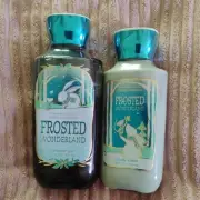 Extremely Rare! New Bath Body Works Frosted Wonderland Lotion & Shower Gel SET