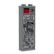 Leprechaun (St. Patrick's Day) in Carbonite (1x2x5 Brick) made with LEGO parts -