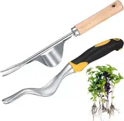 2 Pcs Hand Weeder Puller Tool, Manual Weed Puller Tool Kit, Garden Manual Wee...