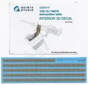 QD35147 Quinta Studio 1:35 NATO 12.7 ammunition belts (All kits)