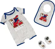 Adelaide Crows AFL Footy Baby Infant Footy Fan Romper Bib Booties Gift Set