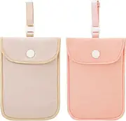 [lapinchen] Hidden Bra Wallet for Women, Undergarment Pocket for Secure Travel, Travel Neck Pouch,Secert Money Pouch with Adjustable, Elastic Strap, Pink,Fleshcolor, S, Secert Money Pouch With