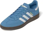 [adidas] Men's Handball Spezial Sneaker, Blue Light Blue FTWR White Gum5 Light Blue FTWR White Gum5