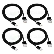 4X USB Type C 6FT Braided Cable Cord for Phone Samsung Galaxy S9 S9+ Plus Note 9