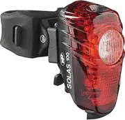 NiteRider Solas 100 Lumens USB Rechargeable Bike Tail Light Powerful Daylight Visible Bicycle LED Rear Light Easy to Install Road Mountain City Commuting Adventure Cycling Safety Flash
