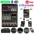 LARRIVEE 4 Channel Audio Mixer Bluetooth Sound Mixing Console Live DJ Stereo USB