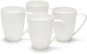 salt&pepper Edge Mugs 420mL - Set of 4 - White - Coffee Mugs Kris Kringle