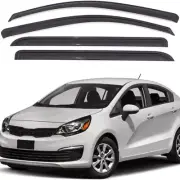4 Pcs Side Window Visors Sun Rain Guards Deflectors For KIA RIO 2011-17 SEDAN K2 (for: Kia)