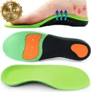 Orthotic Insoles Arch Support Full-Length Inserts for Plantar Fasciitis Heel Pai