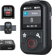 TELESIN T13 Waterproof Remote Control for GoPro | Color LCD Dispaly | Multi-Language Support, Smart Wireless Controller Compatible with Go Pro 13 12 11 10 9 8 Black Max Mini Action Camera Accessories
