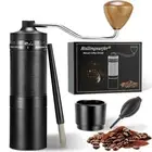 Manual Coffee Grinder - External Adjustable Coarseness Setting, Portable Hand...