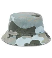 [Il Gufo] Il Gufo Camouflage cotton-blend bucket hat Inch 19.7 blue