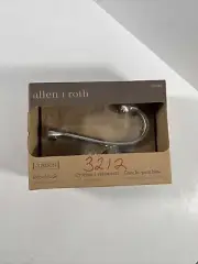 Allen + Roth Jordon Double Robe Hook Brushed Nickel Towel Hook 1014582