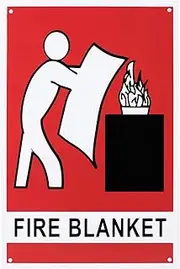 Family First Fire Blanket Location Sign