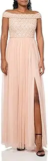 [Adrianna Papell] Women's Mikado Short Dress, Blush, 10