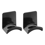 2 Pcs Headphone Stand Holder, Under Desk Headset Holder, Black(Wall-mounted)