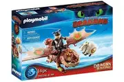Playmobil How to Train your Dragon Racing: Fishlegs and Meatlug 14pc Playset 70729
