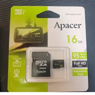 Apacer 宇瞻科技 class10 16G Micro SDHC card 讀取45M/85M/95M 高速記憶卡