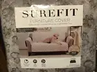 Sure Fit PET Furniture Cover PLUSH QUILTED Loveseat FUR PAW PRINTS Chocolate