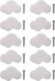 10Pcs Cartoon Cloud Furniture Handles Children Room Knobs Handles Drawer Pull Handle Door Knob for Bedroom Kitchen