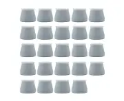24pcs Silicone table and chair base cover Silicone round-grey Silicone Chair Legs Caps Furniture Foot Protectors