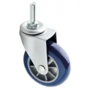 (5 Pack) Navy Blue Swivel Stem Caster - 2-1/2 inch Single Caster