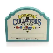 Cats Meow Village Club Member Sign Wood Retired 010